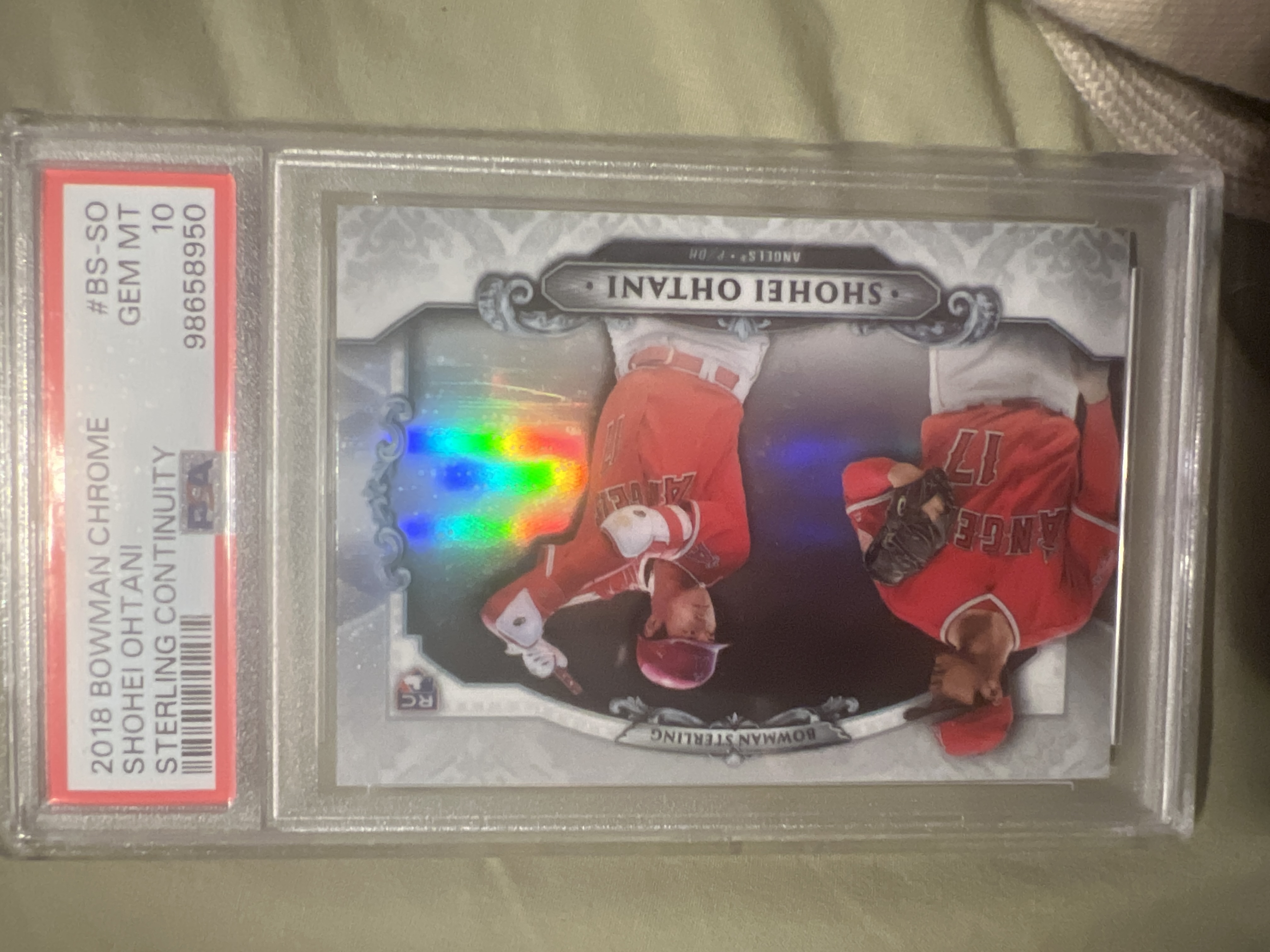 2018 Bowman Sterling - Shohei Ohtani rookie refractor- PSA 10