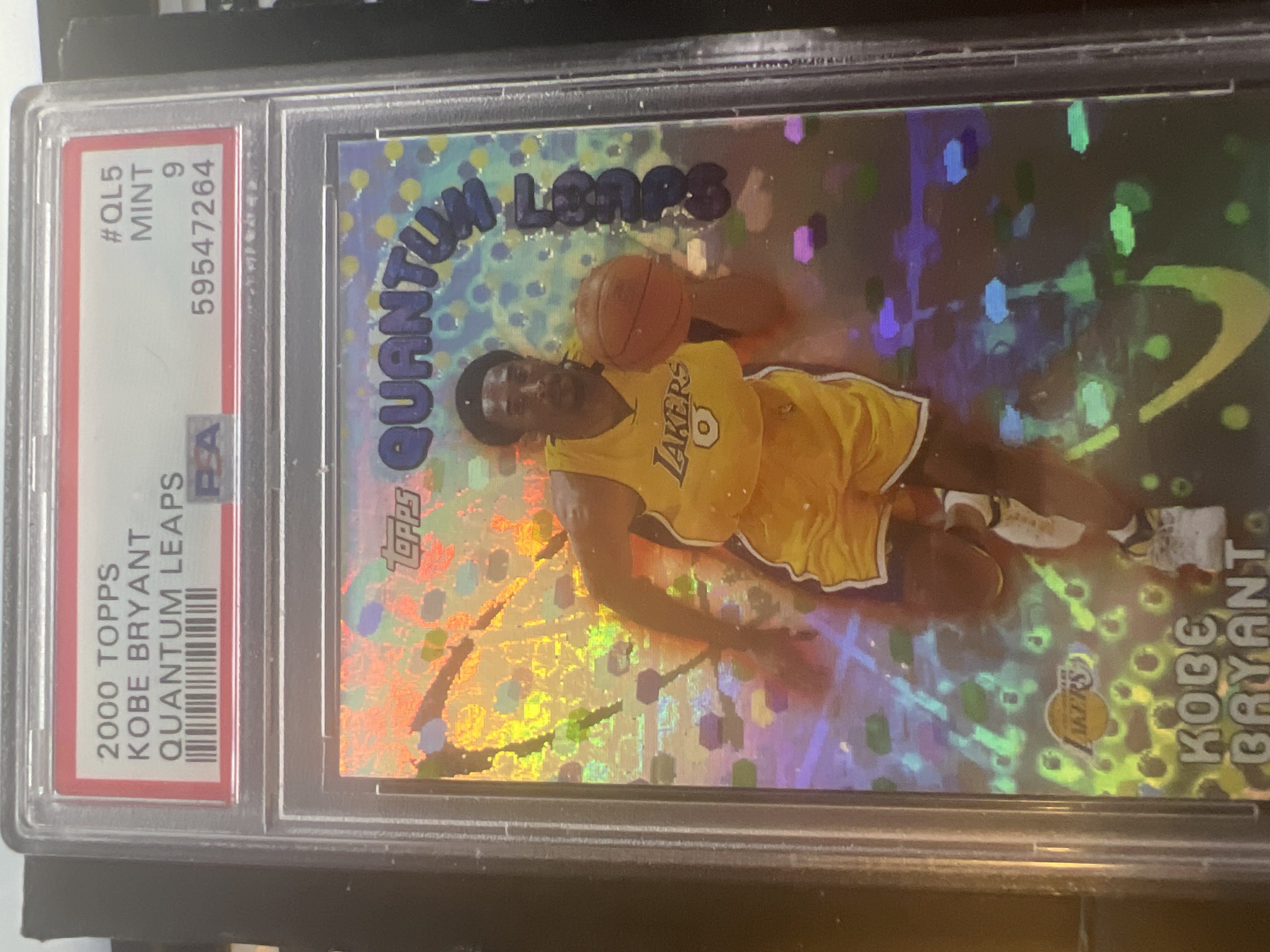 2000 Topps - Kobe Bryant - Quantum Leaps Refractor - PSA 9 RARE